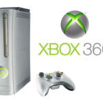 microsoft xbox 360 games console and logo